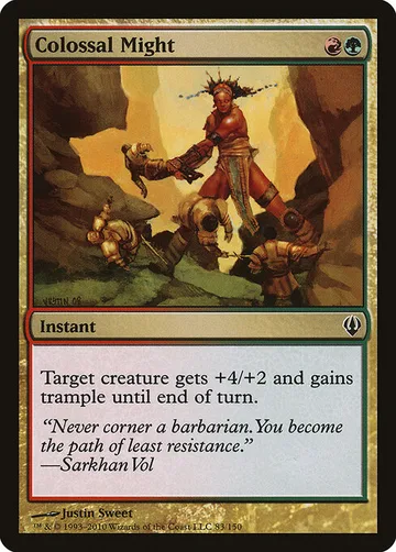 Colossal Might 83, carta de Magic: The Gathering de Archenemy