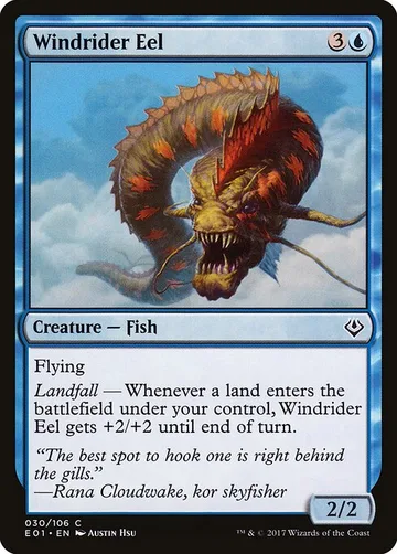 Windrider Eel 30, carta de Magic: The Gathering de Archenemy: Nicol Bolas