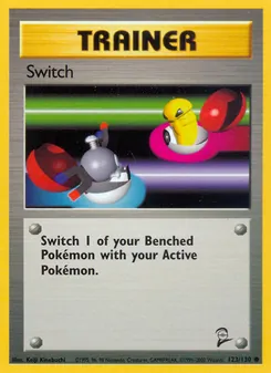 Switch 123/130, carta de Pokémon de Base Set 2