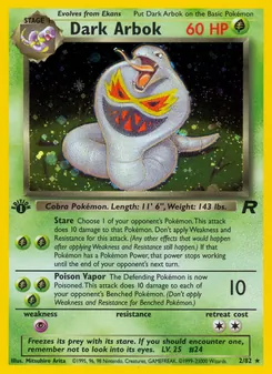Dark Arbok 2/82, carta de Pokémon de Team Rocket
