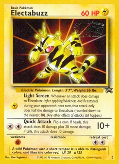 Electabuzz 2/53, carta de Pokémon de Wizards Black Star Promos