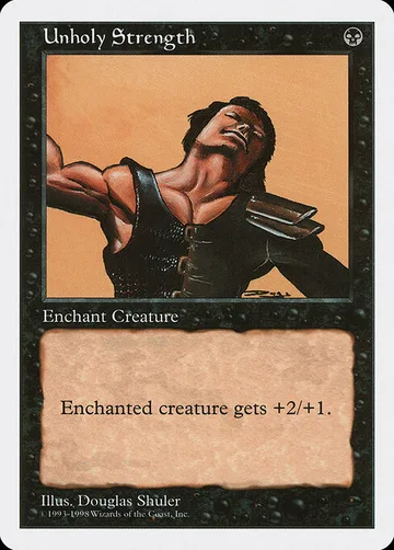 Unholy Strength 28, carta de Magic: The Gathering de Anthologies