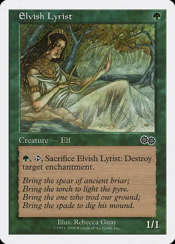 Elvish Lyrist 23, carta de Magic: The Gathering de Battle Royale Box Set