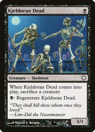 Kjeldoran Dead 137, carta de Magic: The Gathering de Coldsnap Theme Decks