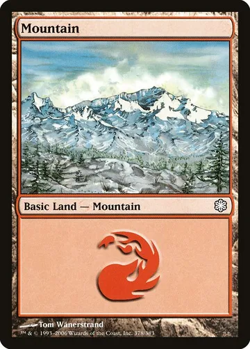 Mountain 378, carta de Magic: The Gathering de Coldsnap Theme Decks