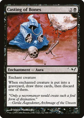 Casting of Bones 44b, carta de Magic: The Gathering de Coldsnap Theme Decks