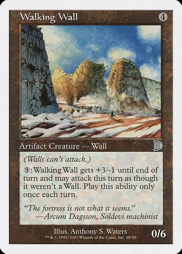Walking Wall 38, carta de Magic: The Gathering de Deckmasters