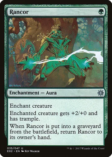Rancor 35, carta de Magic: The Gathering de Explorers of Ixalan