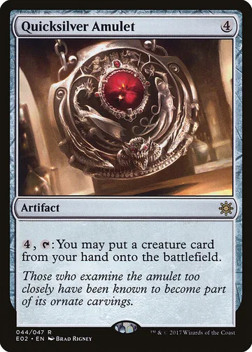 Quicksilver Amulet 44, carta de Magic: The Gathering de Explorers of Ixalan