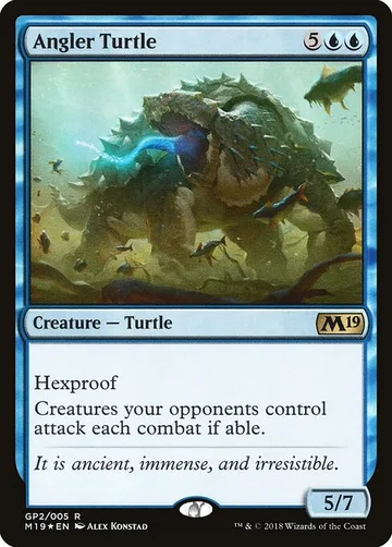 Angler Turtle GP2, carta de Magic: The Gathering de M19 Gift Pack