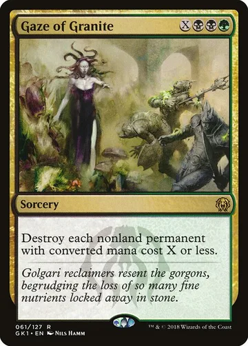 Gaze of Granite 61, carta de Magic: The Gathering de GRN Guild Kit