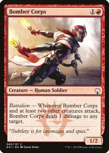 Bomber Corps 80, carta de Magic: The Gathering de GRN Guild Kit