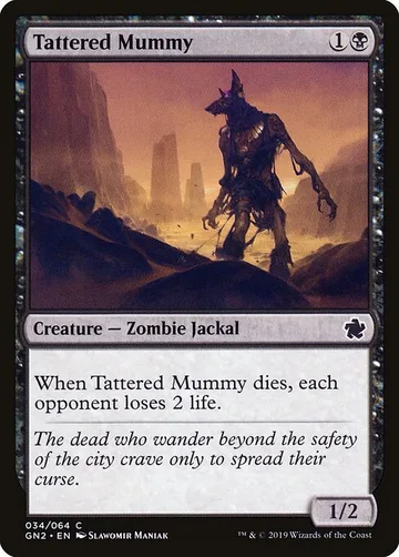 Tattered Mummy 34, carta de Magic: The Gathering de Game Night 2019