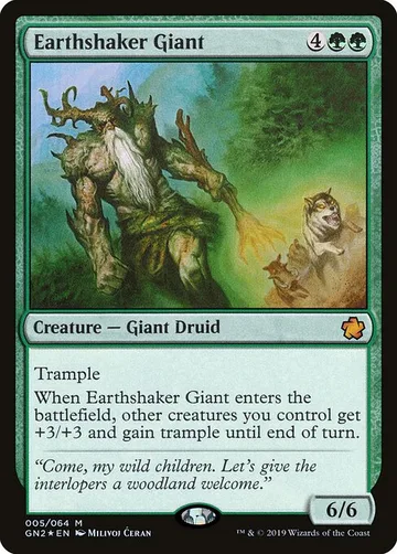 Earthshaker Giant 5, carta de Magic: The Gathering de Game Night 2019