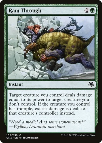 Ram Through 105, carta de Magic: The Gathering de Game Night: Free-for-All