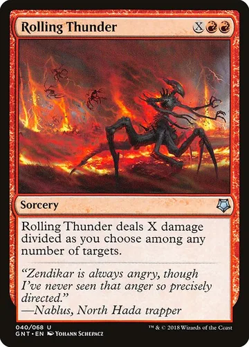 Rolling Thunder 40, carta de Magic: The Gathering de Game Night