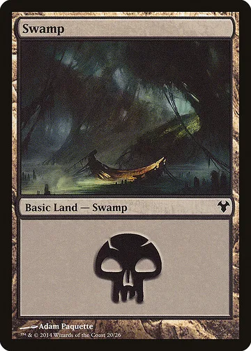 Swamp 20, carta de Magic: The Gathering de Modern Event Deck 2014