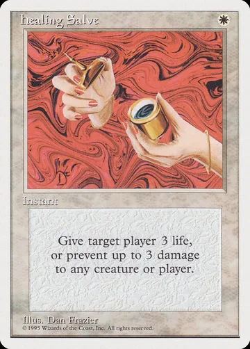Healing Salve 4, carta de Magic: The Gathering de Rivals Quick Start Set