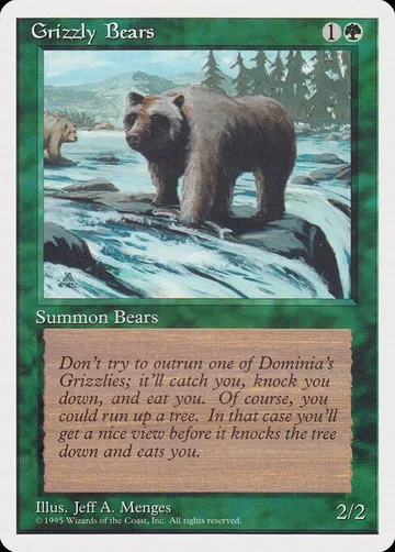 Grizzly Bears 41, carta de Magic: The Gathering de Rivals Quick Start Set