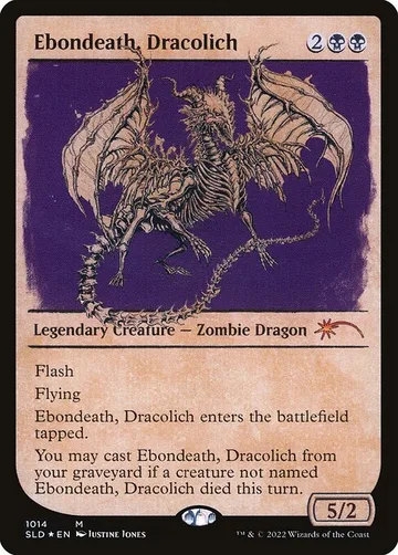 Ebondeath, Dracolich 1014, carta de Magic: The Gathering de Secret Lair Drop