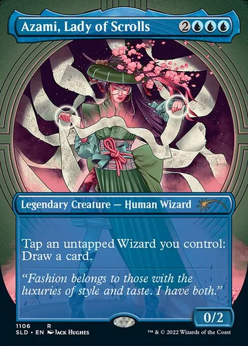 Azami, Lady of Scrolls 1106, carta de Magic: The Gathering de Secret Lair Drop