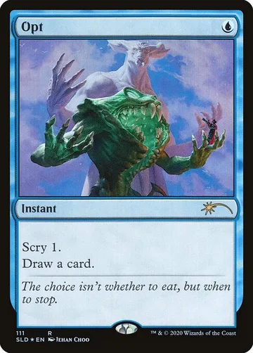 Opt 111, carta de Magic: The Gathering de Secret Lair Drop