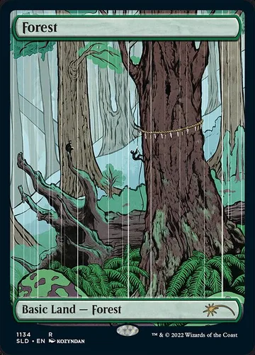 Forest 1134, carta de Magic: The Gathering de Secret Lair Drop