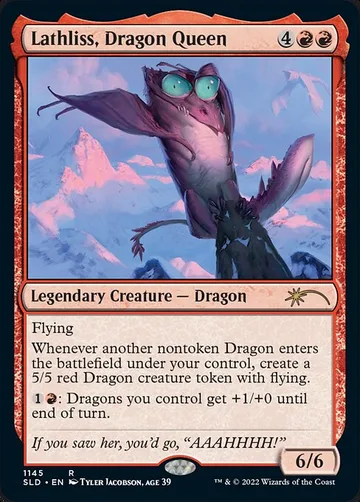 Lathliss, Dragon Queen 1145, carta de Magic: The Gathering de Secret Lair Drop