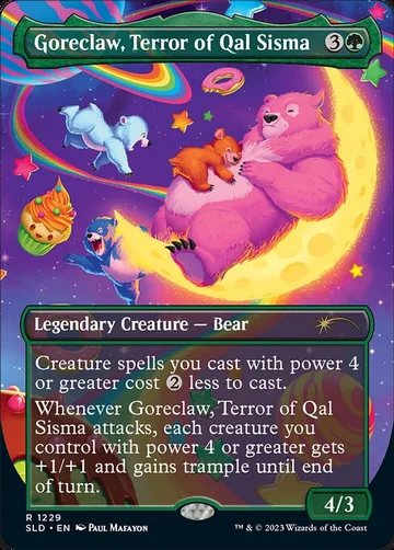 Goreclaw, Terror of Qal Sisma 1229, carta de Magic: The Gathering de Secret Lair Drop