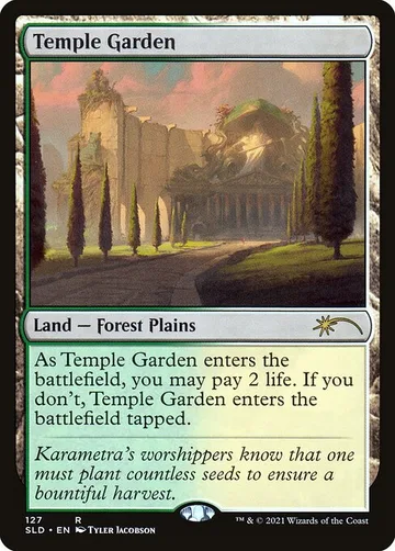 Temple Garden 127, carta de Magic: The Gathering de Secret Lair Drop