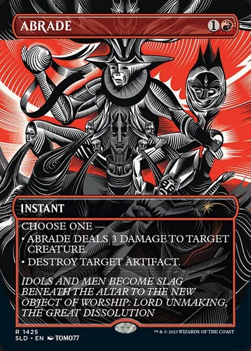 Abrade 1425, carta de Magic: The Gathering de Secret Lair Drop