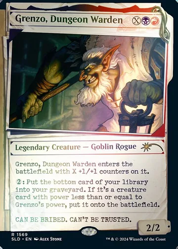 Grenzo, Dungeon Warden 1569★, carta de Magic: The Gathering de Secret Lair Drop