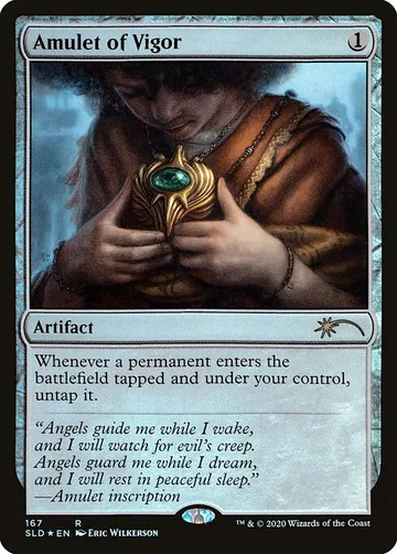 Amulet of Vigor 167, carta de Magic: The Gathering de Secret Lair Drop