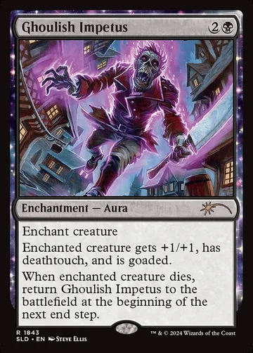 Ghoulish Impetus 1843, carta de Magic: The Gathering de Secret Lair Drop