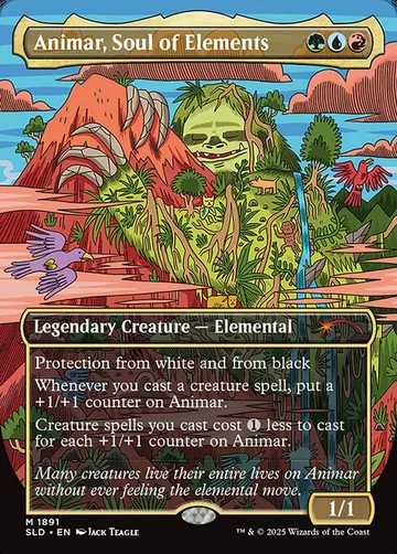 Animar, Soul of Elements 1891, carta de Magic: The Gathering de Secret Lair Drop