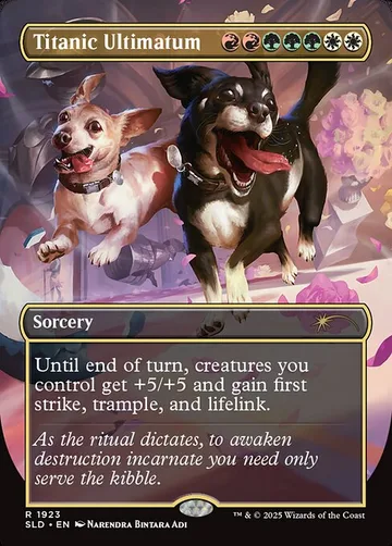 Titanic Ultimatum 1923, carta de Magic: The Gathering de Secret Lair Drop