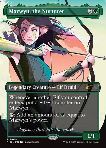 Marwyn, the Nurturer 1960, carta de Magic: The Gathering de Secret Lair Drop
