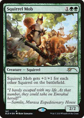 Squirrel Mob 197, carta de Magic: The Gathering de Secret Lair Drop