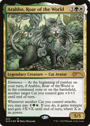 Arahbo, Roar of the World 25, carta de Magic: The Gathering de Secret Lair Drop