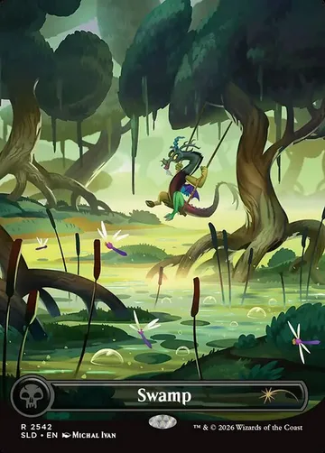 Swamp 2542, carta de Magic: The Gathering de Secret Lair Drop