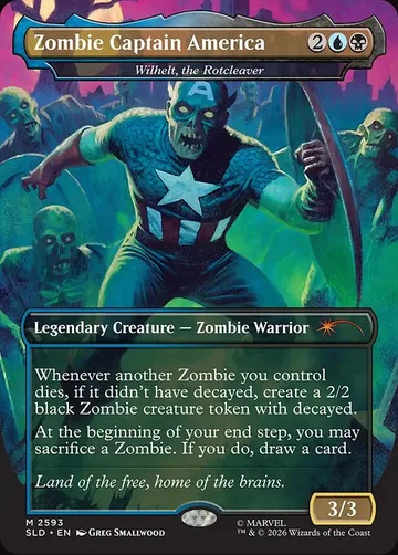 Wilhelt, the Rotcleaver 2593, carta de Magic: The Gathering de Secret Lair Drop
