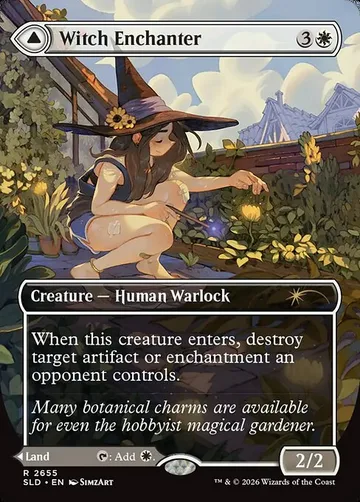 Witch Enchanter // Witch-Blessed Meadow 2655, carta de Magic: The Gathering de Secret Lair Drop