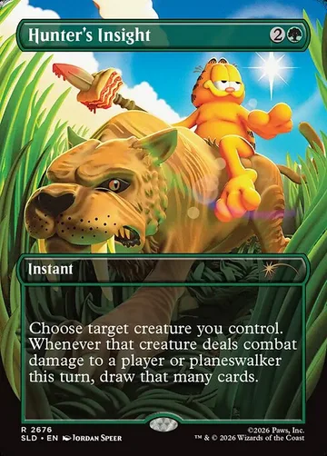 Hunter's Insight 2676, carta de Magic: The Gathering de Secret Lair Drop