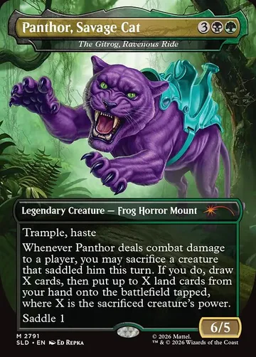 The Gitrog, Ravenous Ride 2791, carta de Magic: The Gathering de Secret Lair Drop
