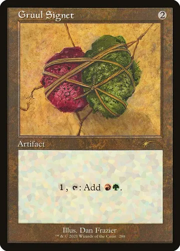 Gruul Signet 288, carta de Magic: The Gathering de Secret Lair Drop
