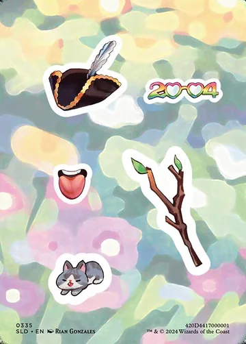 Sticker sheet 335, carta de Magic: The Gathering de Secret Lair Drop