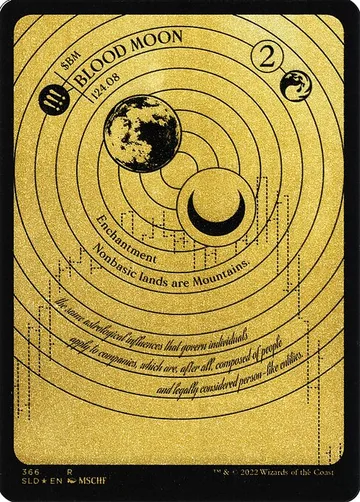 Blood Moon 366, carta de Magic: The Gathering de Secret Lair Drop