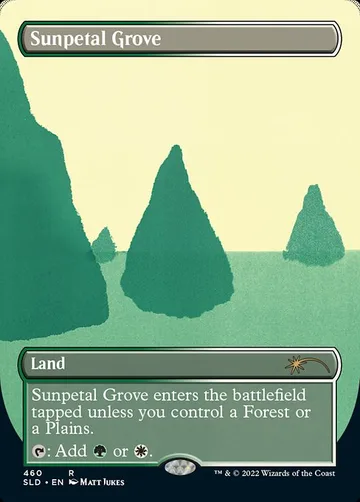 Sunpetal Grove 460, carta de Magic: The Gathering de Secret Lair Drop