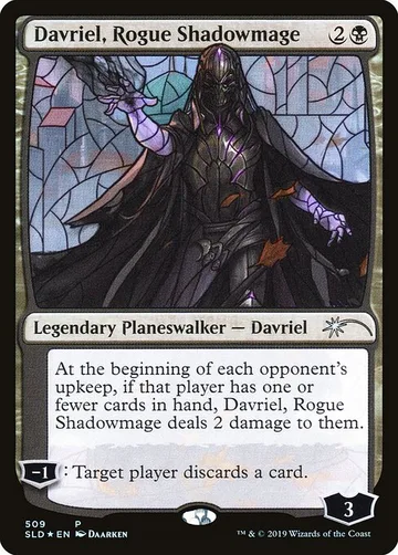 Davriel, Rogue Shadowmage 509, carta de Magic: The Gathering de Secret Lair Drop