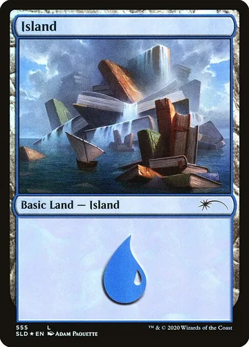 Island 555, carta de Magic: The Gathering de Secret Lair Drop